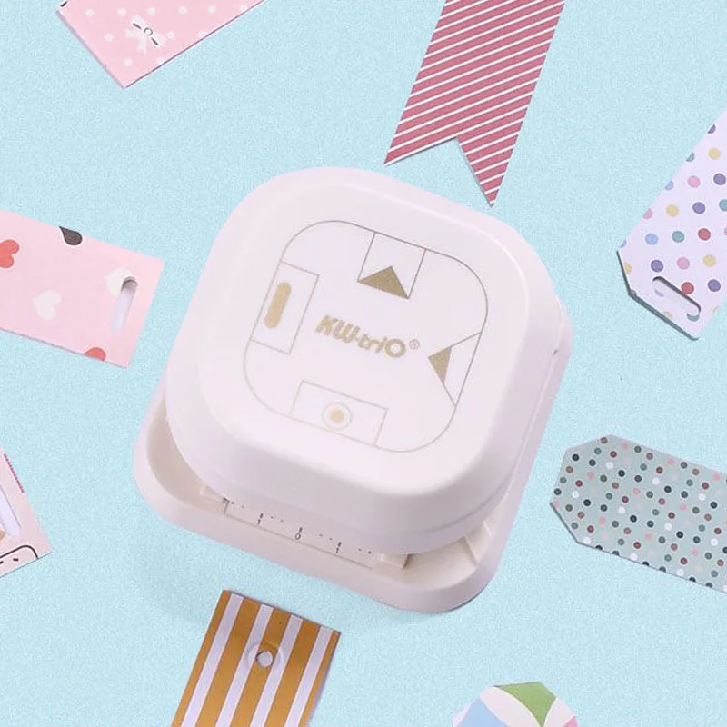 스크랩북 카드용 태그 펀치 코너 라운더 커터, 종이 라벨 펀치, DIY 종이 카드 사진 카드 제작 용품, 4in 1, 신제품 