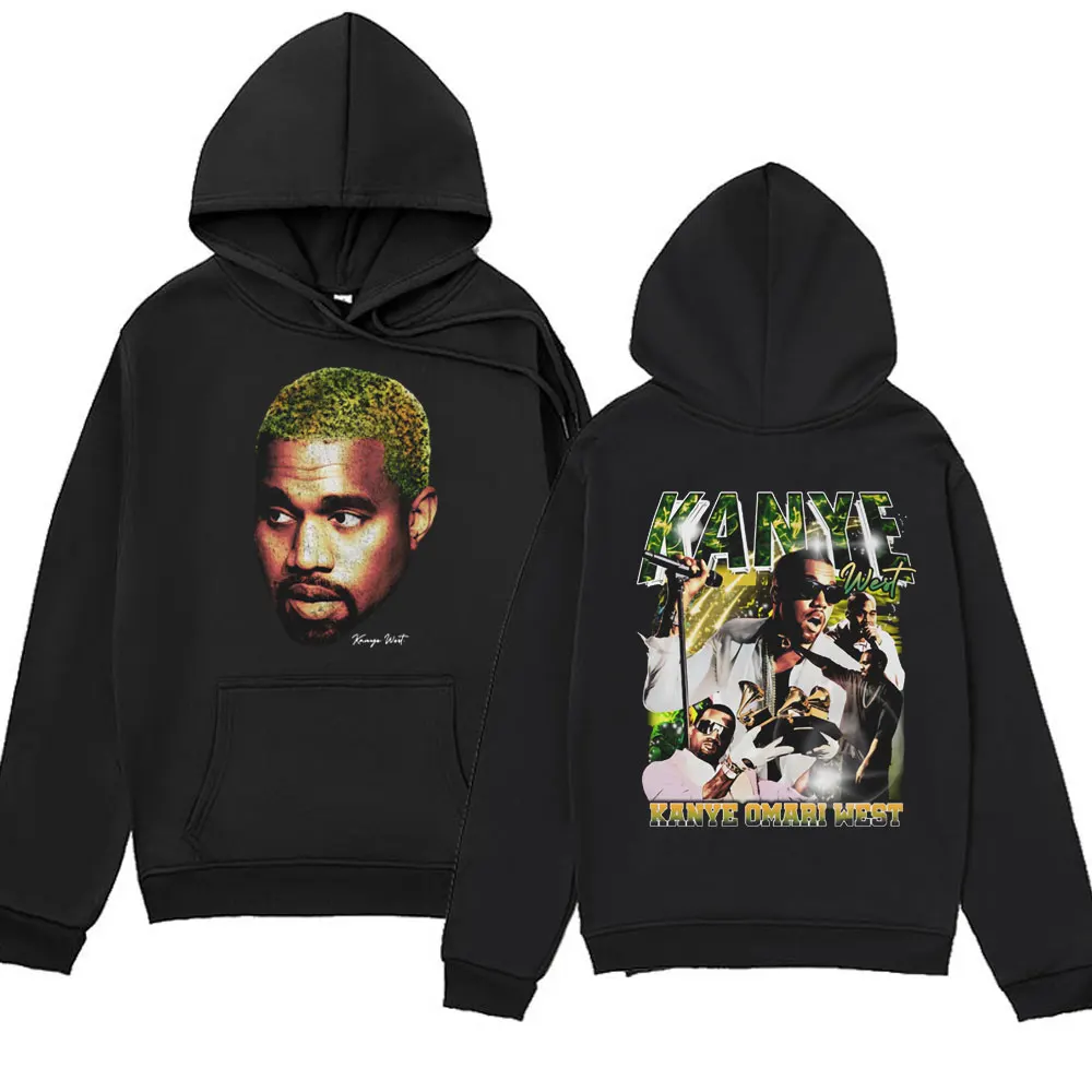 

Rapper Kanye West College Dropout Double-sided Printed Hoodie Men Women Hip Hop Oversized Streetwear Hooded Sweatshirts Unisex