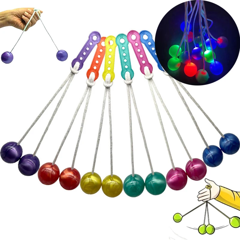 

1Pc Fidget Clack Balls Luminous Toy Pro-Clackers Ball Lato-Lato Clack Ball Antistress Noise Maker Novelty Toy