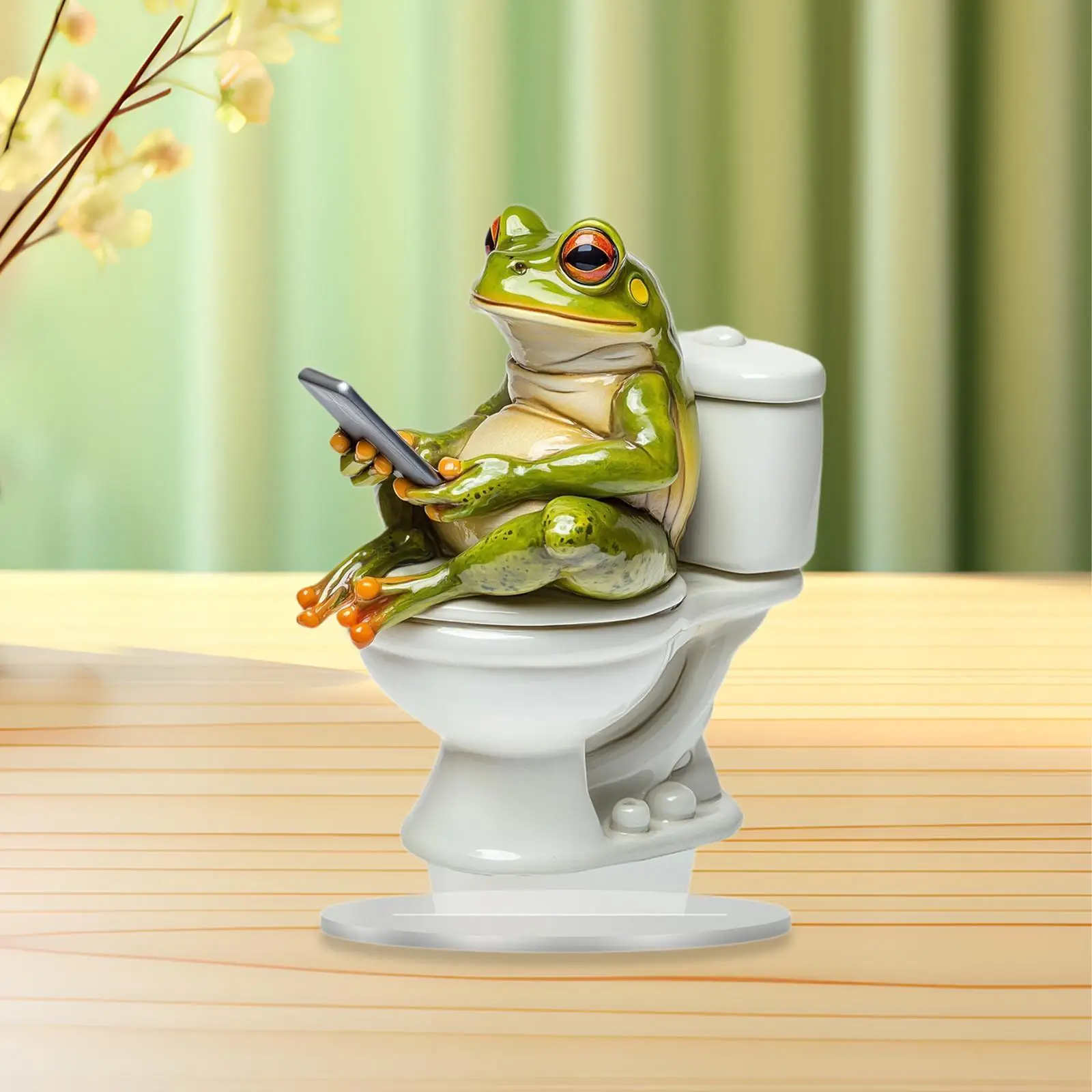 Frog Plaque Decor Animal Acrylic Sign Accent Gift Collectible Table Ornament Desk Sign for Bookshelf Party Office Christmas https://ae01.alicdn.com/kf/S6cc87bcad2a94c0f9e556e34cd369984x.jpg