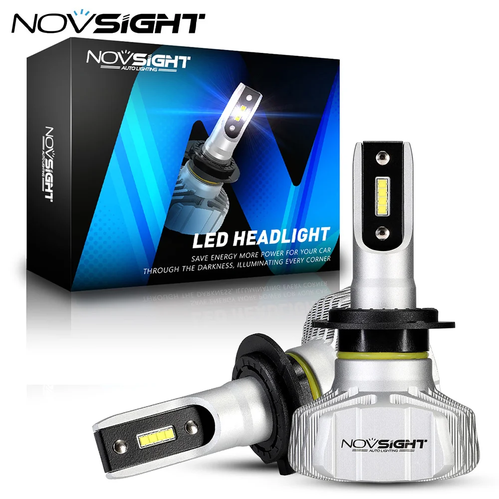 Novsight Motocycle Headlight H7 H4 Hi/lo Beam 10000lm 6500k 12v 24v