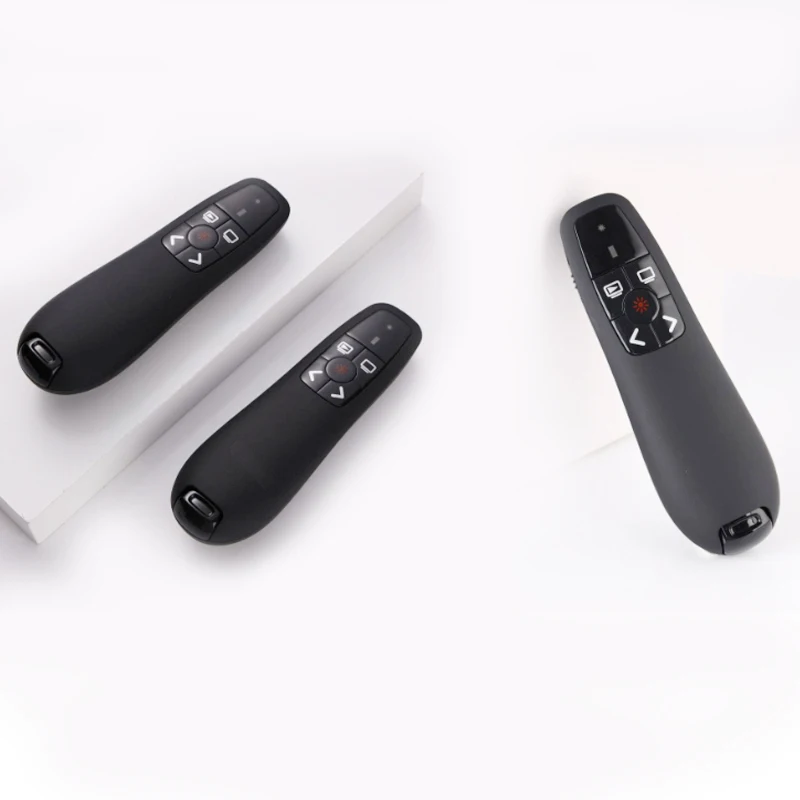 2.4G R400 Wireless Presenter Pen Pointers USB and USB C receiver AAA and Recharging for training teaching meeting