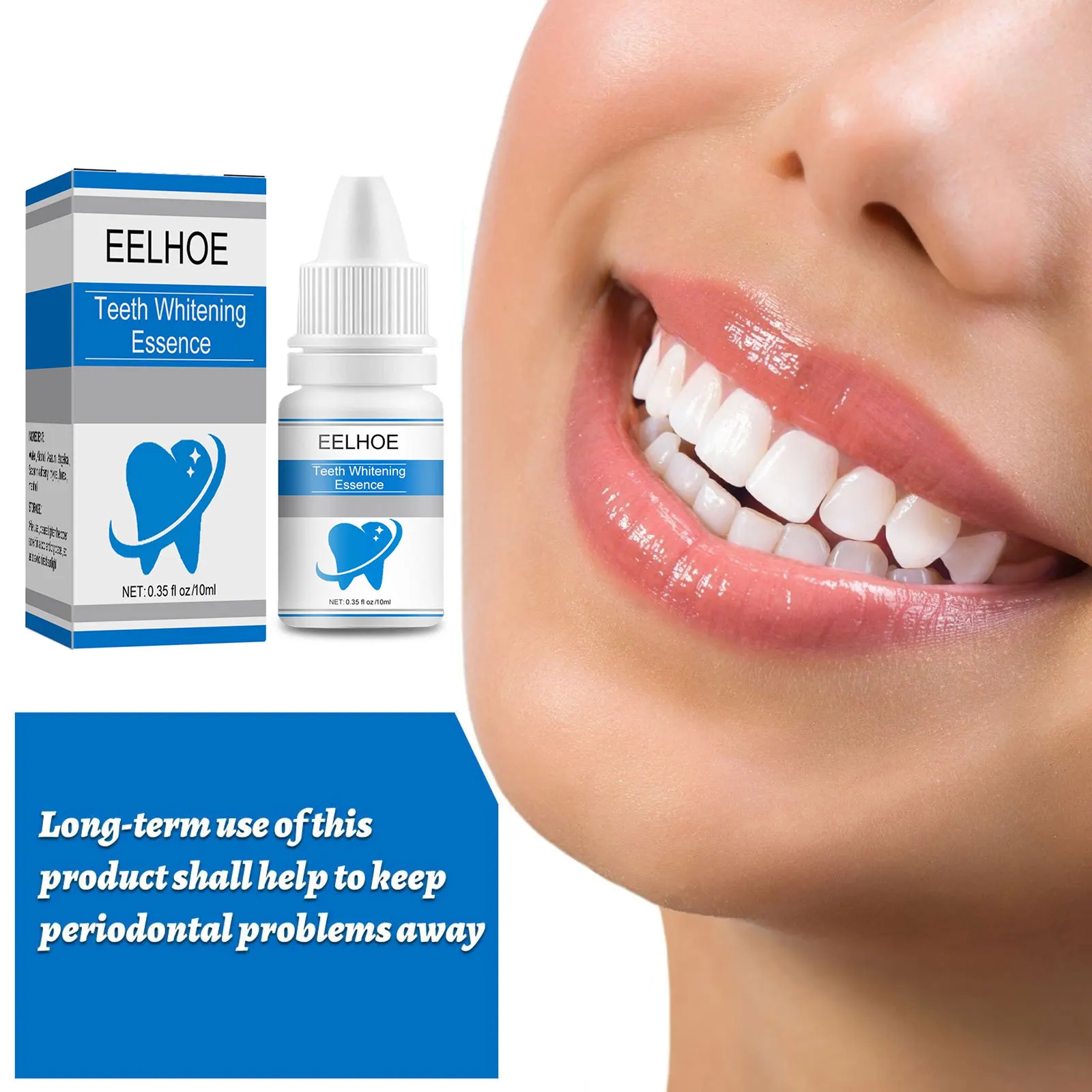 EELHOE Teeth Whitening Serum Caries Remove Teeth Plaque Remover Yellow Tooth Stain Cleaner Cleansing Dental Repair Serum teeth cleaner