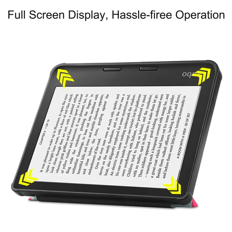 para Funda Kobo Libra Libra2 Case 2023 Bonito Unicórnio Gato Pintado Magnético Inteligente Capa para Kobo Libra 2023 com Auto Sono Wake - Imagem 3