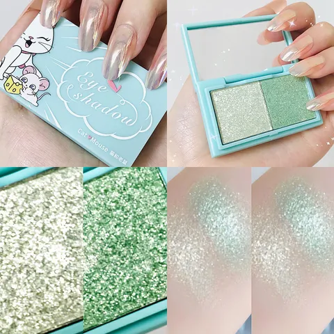 Highlighter Monochrome Eye Shadow Palette Face Body Makeup Waterproof Highlight Make up Contour Face High Gloss Powder