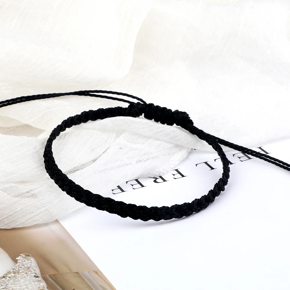 Sparkeads Lot De 50 Bracelets Tressés Réglables En Fil Ciré