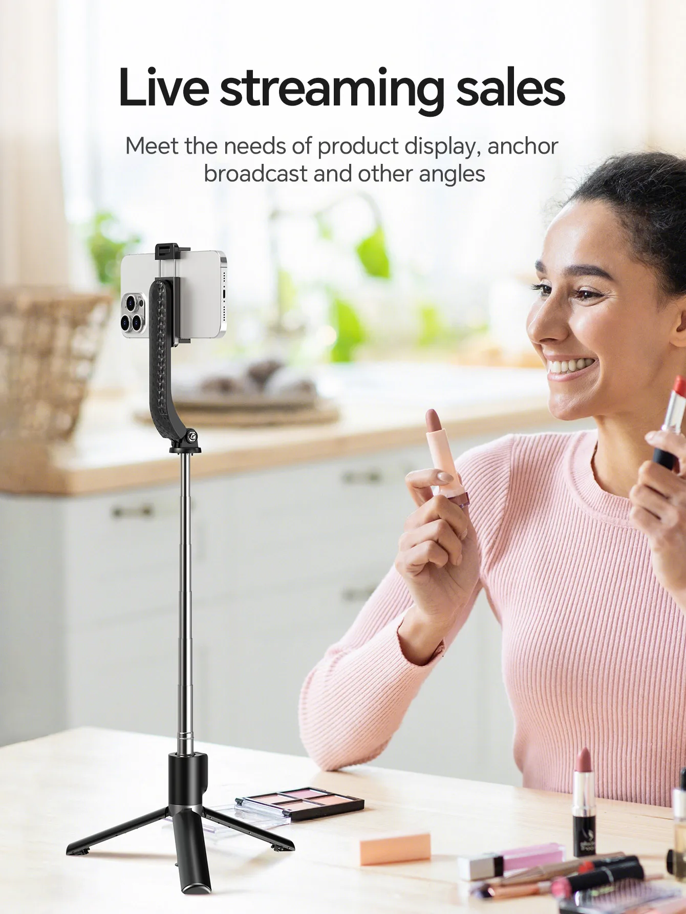 HOCO K20 2-in-1 Selfie Stick Tripod with Bluetooth Remote