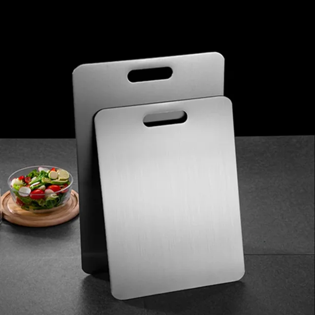 Thickened Stainless Steel Cutting Board – Antibacterial & Mildew-Proof 1