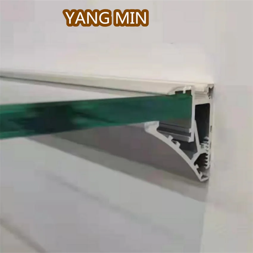 

1m/pcs silver color LED laminate light housing aluminum channel with milky cover for less than 18mm thickness board