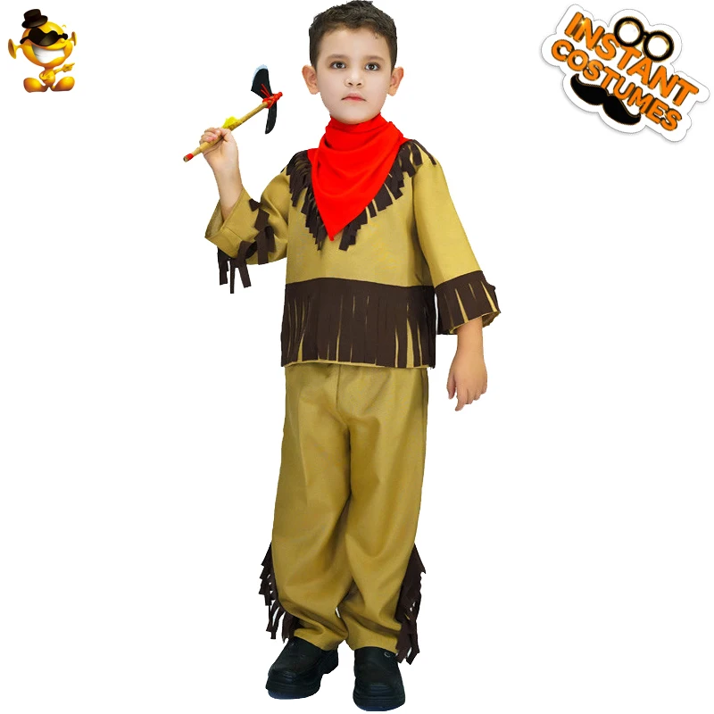

Boy Indian Costumes Cosplay Brave Native Indian Halloween Cosplay Costume