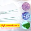 5Pcs 1mm Thickness Cavity Glass Coverslips Single Concave Microscope Glass Slides Reusable Laboratory Blank Sample Cover Glass 5