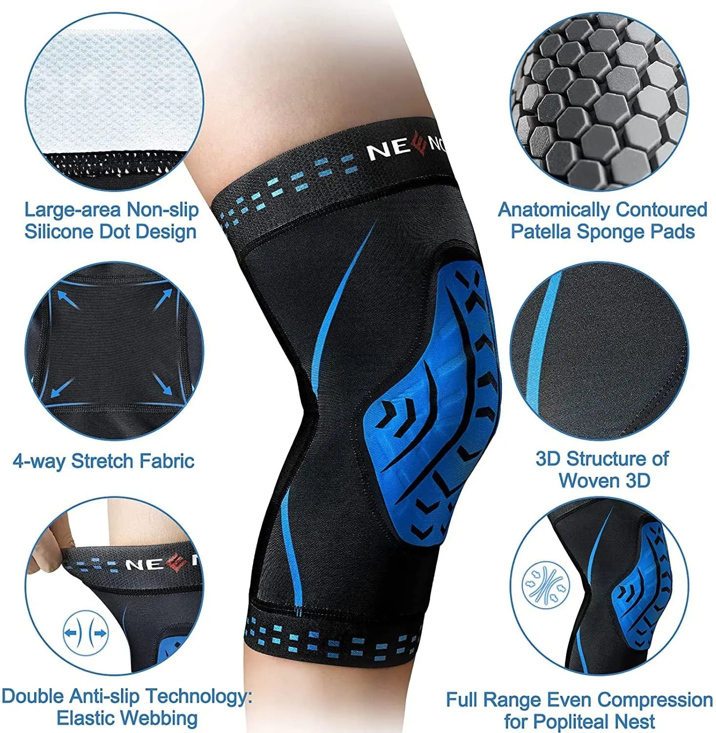 Knie Hülse Klammer Weiche Strick Patella Pad Knie Unterstützung für  Arthritis Relief, Joint Schmerzen, Meniskus Schmerzen, sport, Basketball,  Laufen - AliExpress