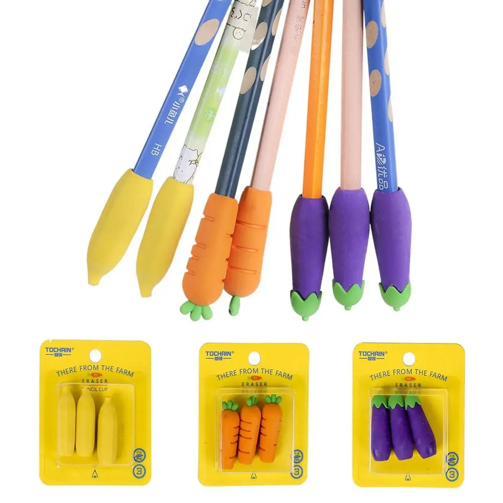 

Pencil Protector Pen Pencil Caps Eraser Wiping Eraser Non Toxic Pen Topper Covers Protective Cover Silicone Pen Pencil Extender