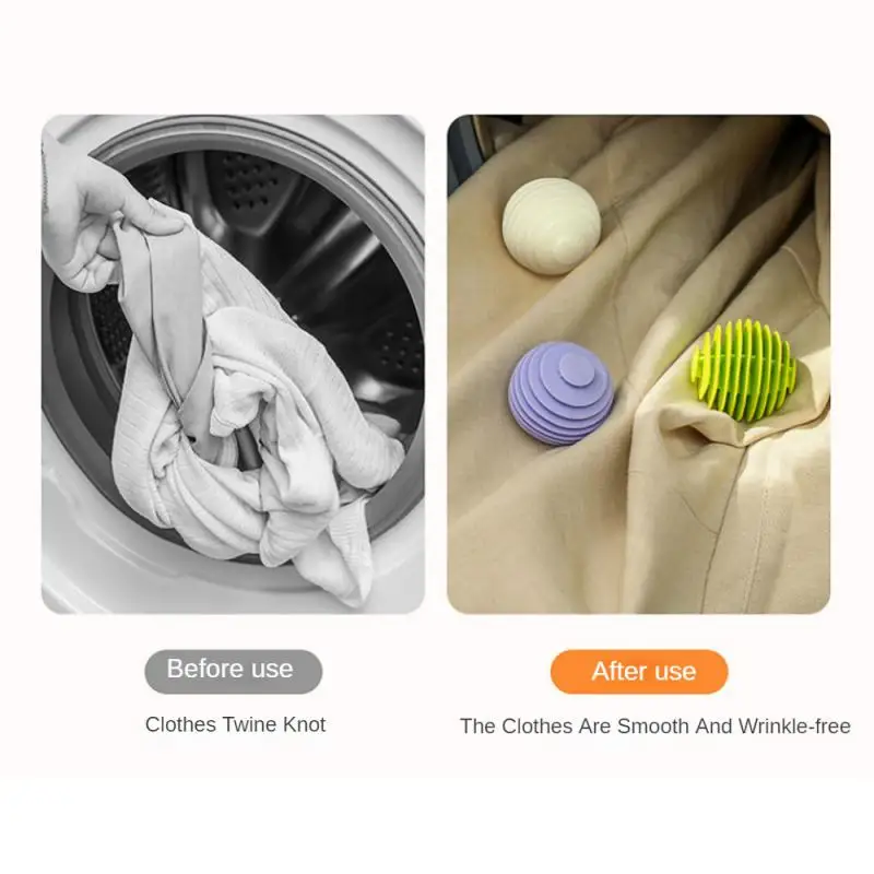 Laundry Balls Anti-Winding Reusable Drying Ball Pet Hair Remover for Household Clothes Washing Machine Cleaning Balls Tool 2