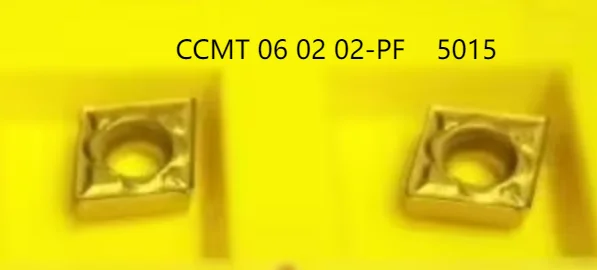 ORIGINAL 10PCS CARBIDE INSERT CCMT 06 02 02-PF 5015