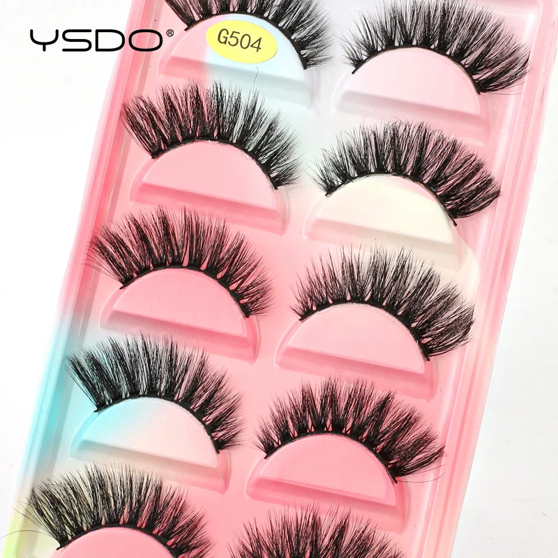 Natural Mink False Eyelashes Long Dramatic Lashes Makeup