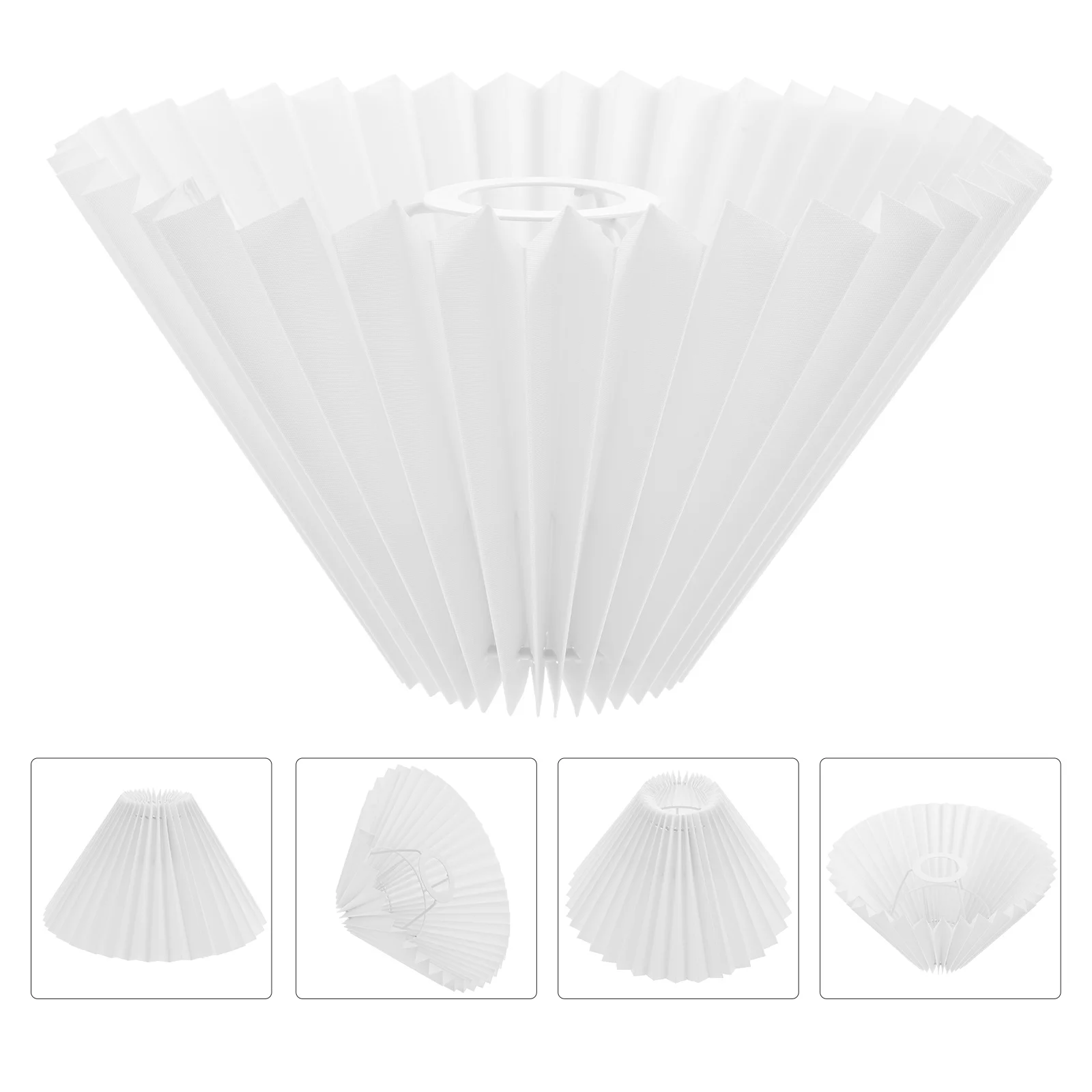 

Lampshade Pleated Cloth Light Shade Unique Light Cover Stylish Chandelier Cover Table Lamp Bedside Lamp Cover Accessories