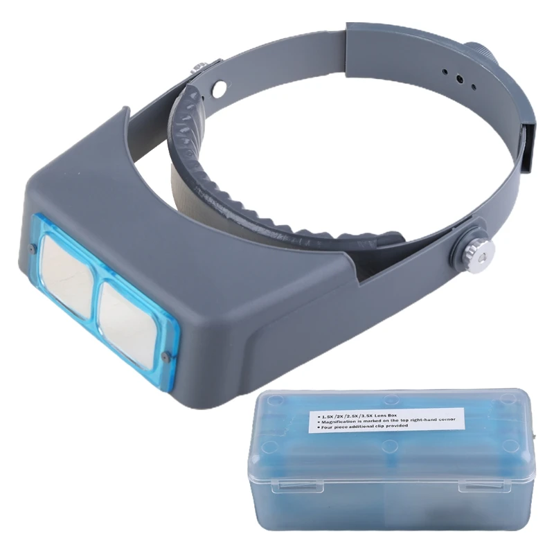 

Head-mounted Welding Repair Magnifier Head Band Optivisor Eye Loupe 4 Lens