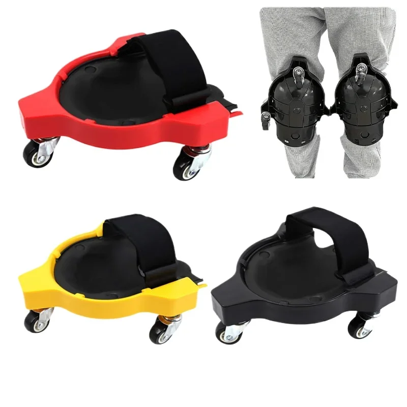 Knee Sliding Protection Pulley Kneeling Construction Cleaning Sliding Knee Floor Tiles Seam Universal Wheel Mobile Kneeling Pad