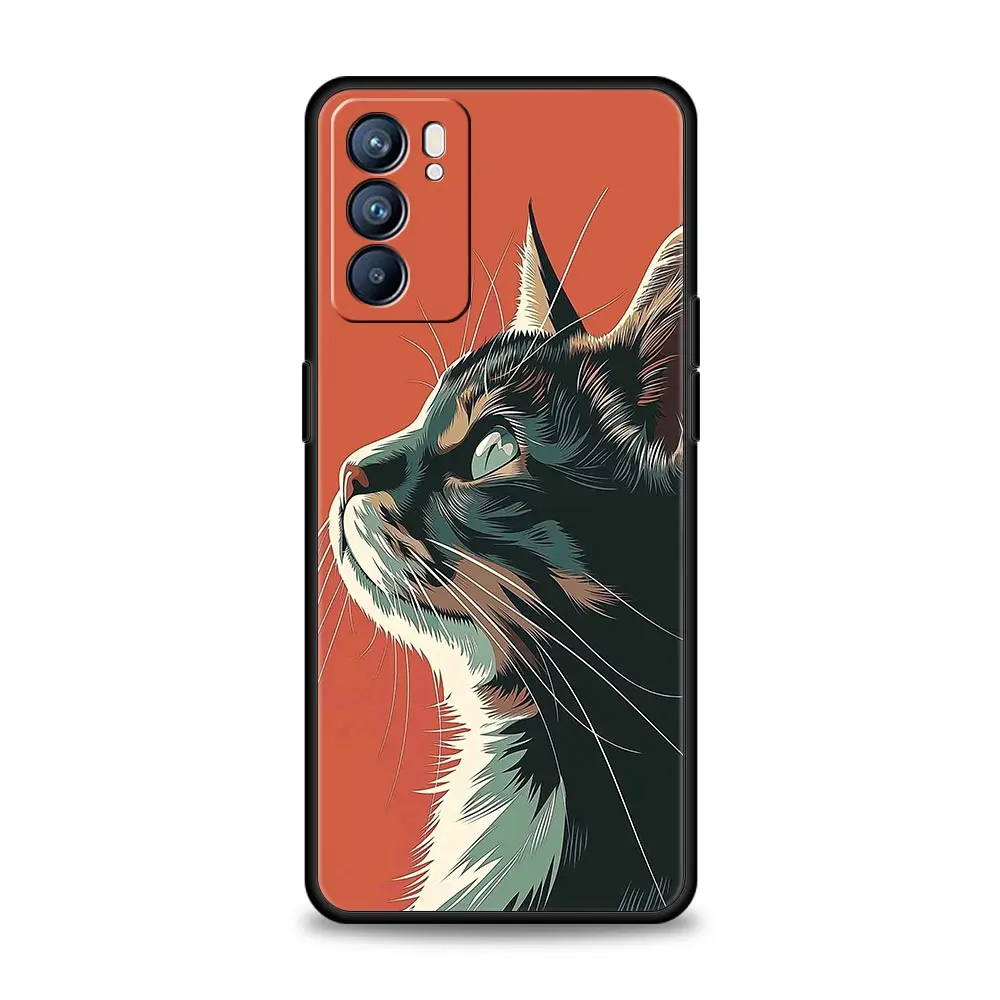 Adorable Cartoon Cat Phone Case Cover