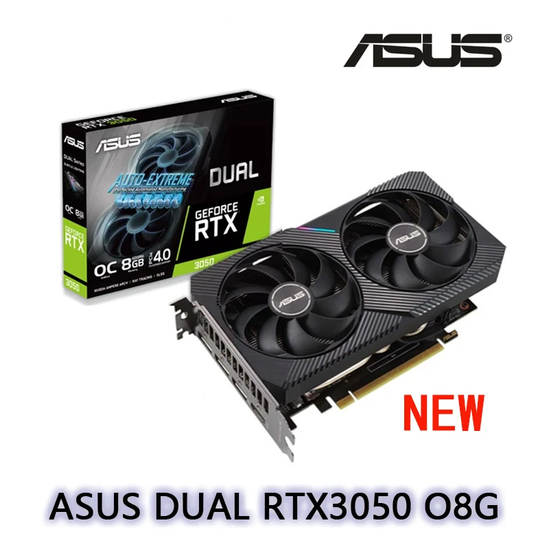 ASUS DUAL RTX3050 O8G  RTX 3050 Support AMD Intel Desktop CPU LHR NEW gpu computer