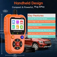 OBD2 Scanner Diagnostic Tool, Enhanced Check Engine Code Reader, Car OBDII/EOBD Scanner with Fault Code Reset 2