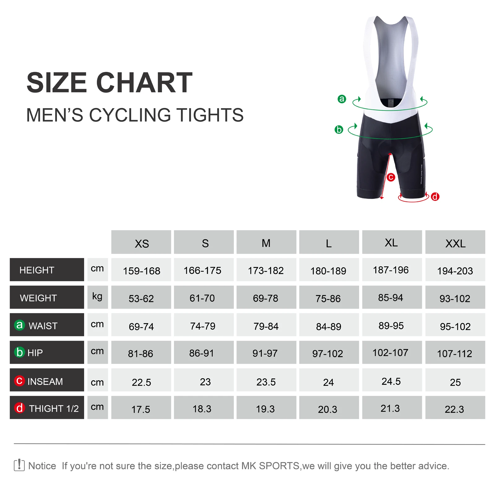 MY KILOMETRE Men's Cycling Bib Shorts Padded Mens Gravel Bicycle Biking Bib Tights with Leg Pockets Sizes XS-2XL cycling bib shorts