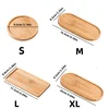 Wooden pallet rectangular base water tray basin support round small chassis basin pad waterproof bamboo tray 6