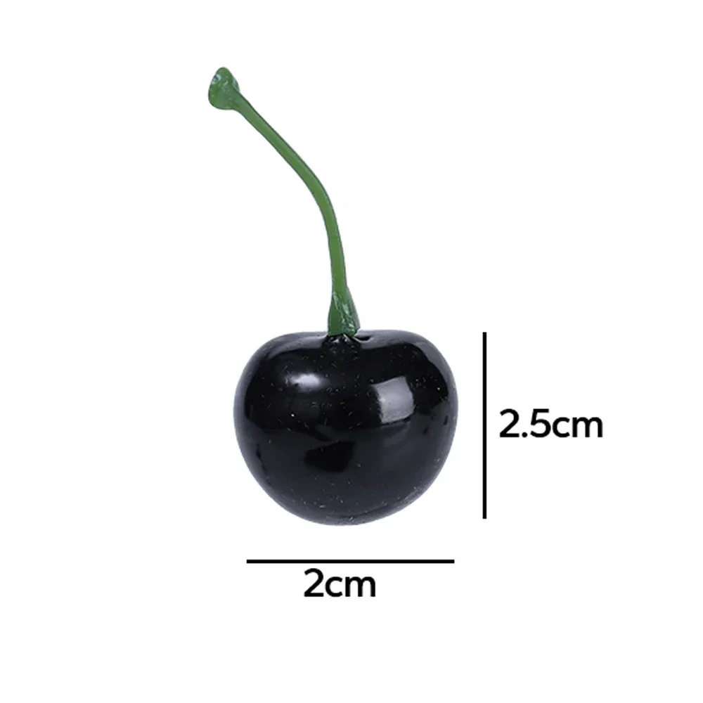 50/10Pcs Artificial Fruit Model Fake Cherry Simulation Cherry Ornament Craft Food Photography Props Party Decor Home Decoration artificial fruits and vegetables
