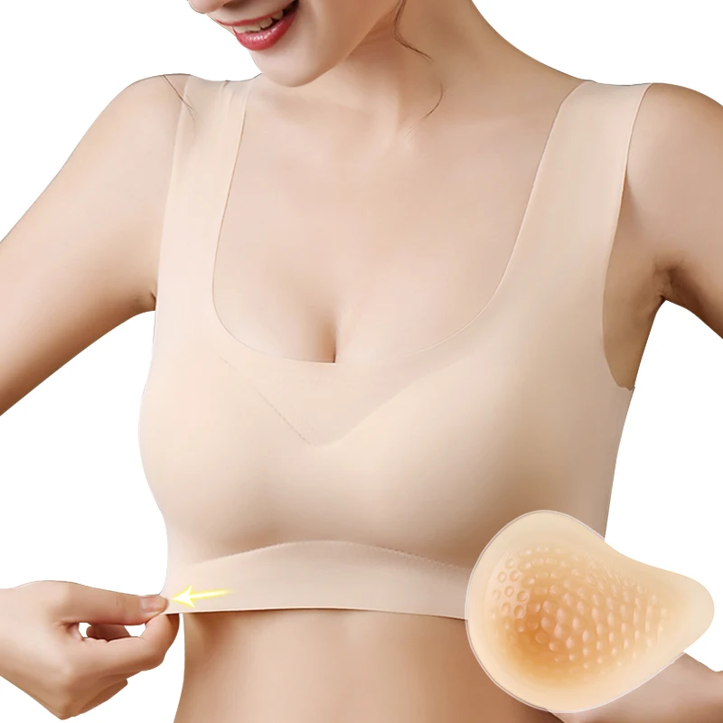 

ONEFENG KVS Breathable Massage Point Spiral Shape Breast Cancer Silicone Breast Form Prosthesis for Mastectomy Women