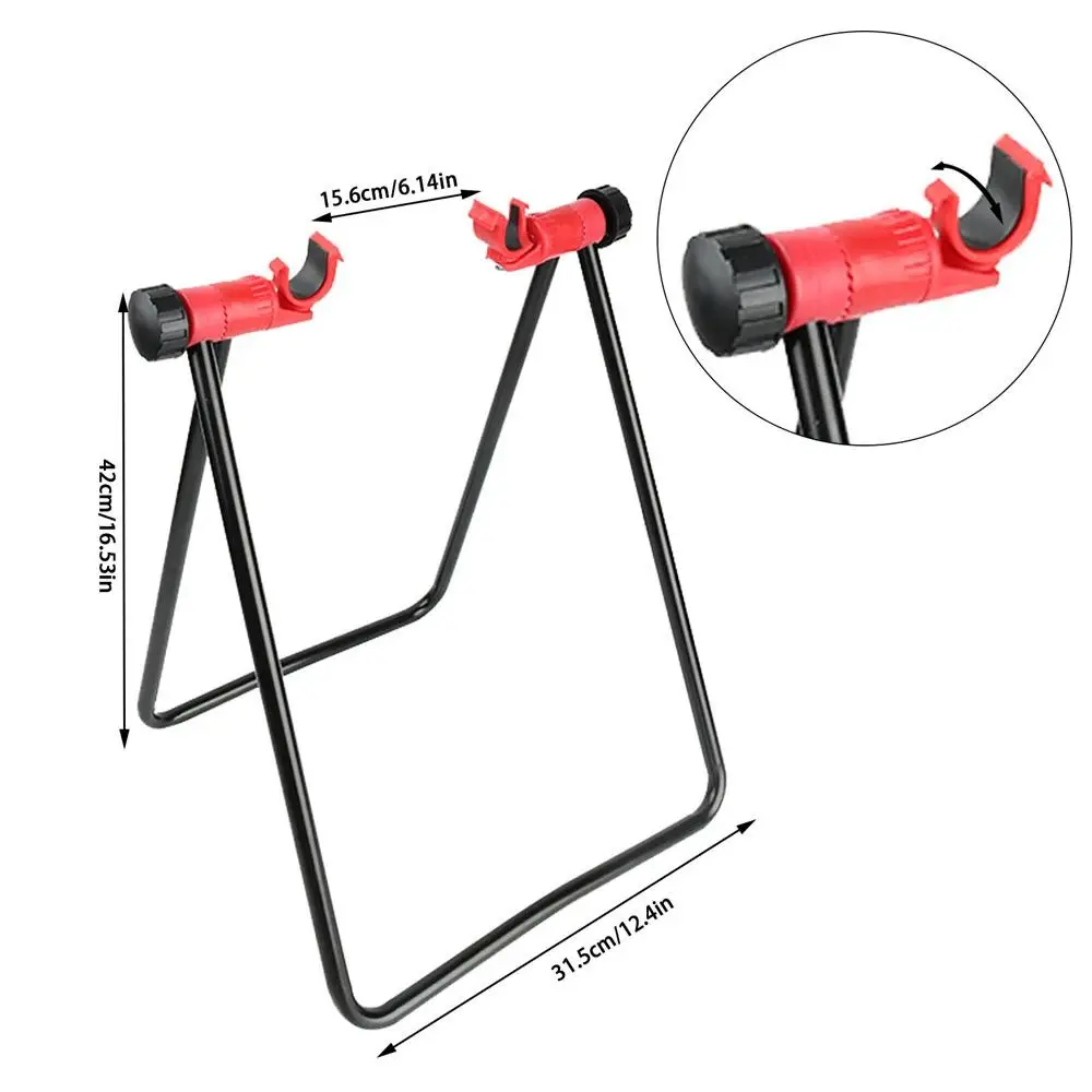 Bicycle Folding Floor Stand Mountain Bike Triangle Vertical Stand Aluminum Alloy Bike U-Shaped Parking Rack Hub Repair Bracket bicycle parts
