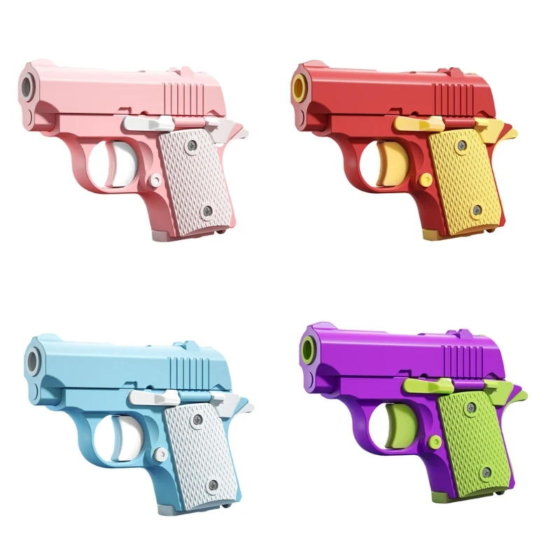 

3D Printing Guns Fidgets Toy for Children Colorful Mini Guns Prank Toy Office Adult Sensory Stress Relief Boredom Toy