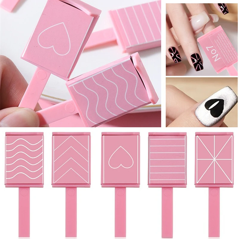 5pcs Magnetic Nail Art Stick Cat's Eye Magnetic Effect Strong Magnet Board for Gel Polishing Beauty Manicure Decoration Supplies cat eye nail tool magnetic nail art tools magnetic nail tools