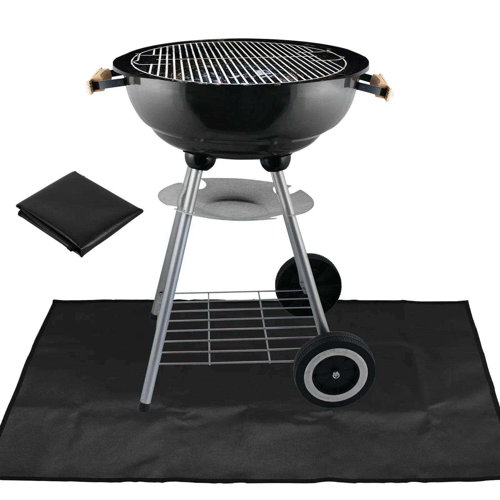 Under Grill Mats for Outdoor Grill Fireproof Deck and Patio Protective Mats Waterproof Fire Pit Mat Reusable Oil-Proof