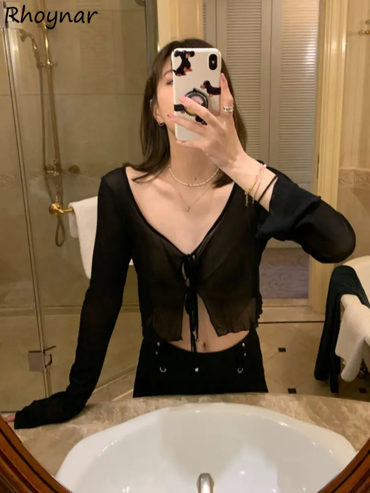 

Jackets Women Cropped Thin Sweet Slim Sunscreen Summer Basic Leisure Korean Fashion Ladies Clothing Popular Pure Simple Outwear