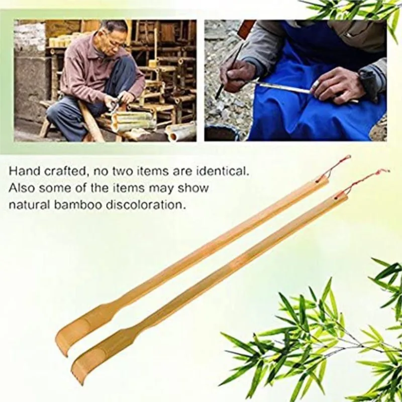 42cm Long Wooden Itch Massage Roller Body Stick Roller Back Scratcher Bamboo Massager Back Scratcher