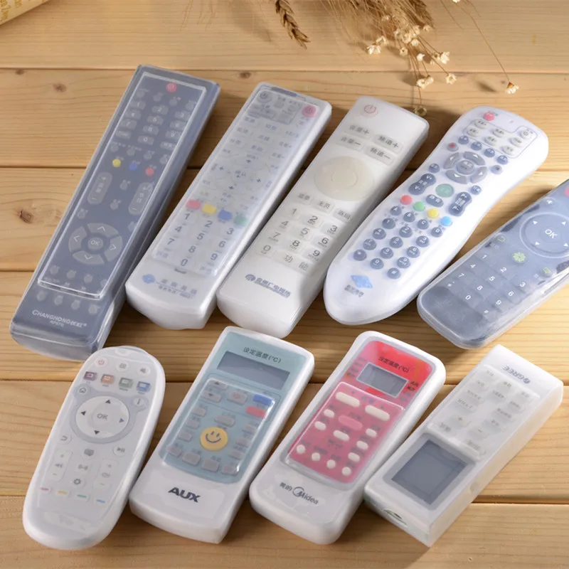 1 Piece Transparent Dust Protect Protective Storage Bag Portable Silicone Air Condition Control Case TV Remote Control Cover silicone remote case silicone remote cover silicone remote sleeve remote controller cover silicone case protector