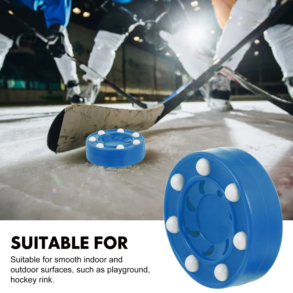 Description Picture 5 of itemRoller Hockey Pucks Good Resilience Hockey Pucks Entertainment Straight Row Roller Hockey Game Puck Training Fitness Accessories