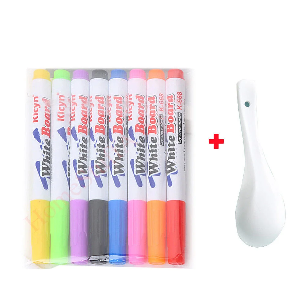 DIY Magical Water Painting Pen Water Drawing Floating Doodle Whiteboard Markers Colorful Mark Pen for Kids Toys Early Education