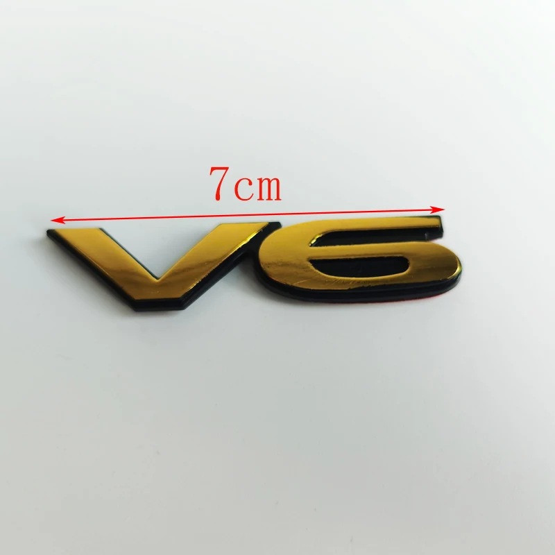 자동차 스티커 로고 1 개, 미쓰비시 파제로 v73 v87 v93 v97 용 3.8 V6 변위 레터 로고