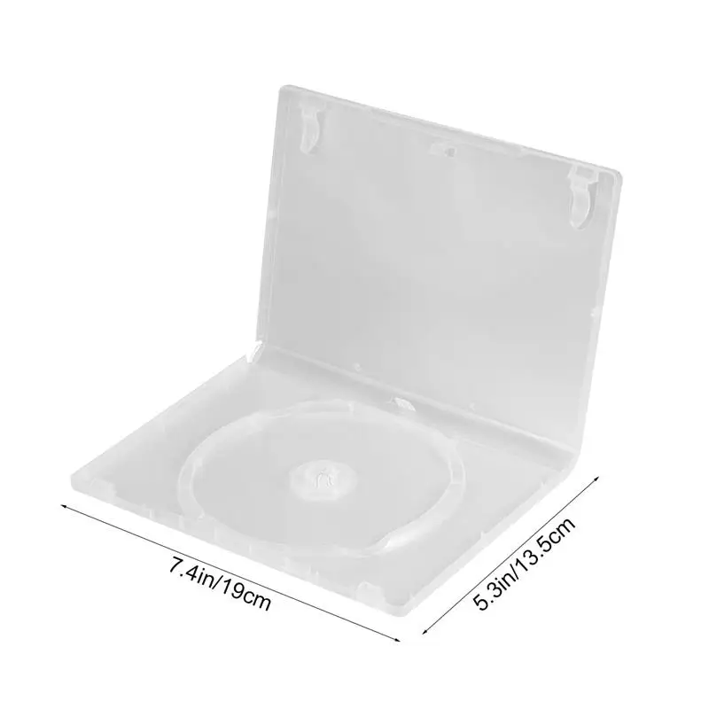 CD Storage Box Transparent DVD Case CD Package Portable for Home Cinema-Single Disc 6PCS cd dvd storage bag cd dvd storage case