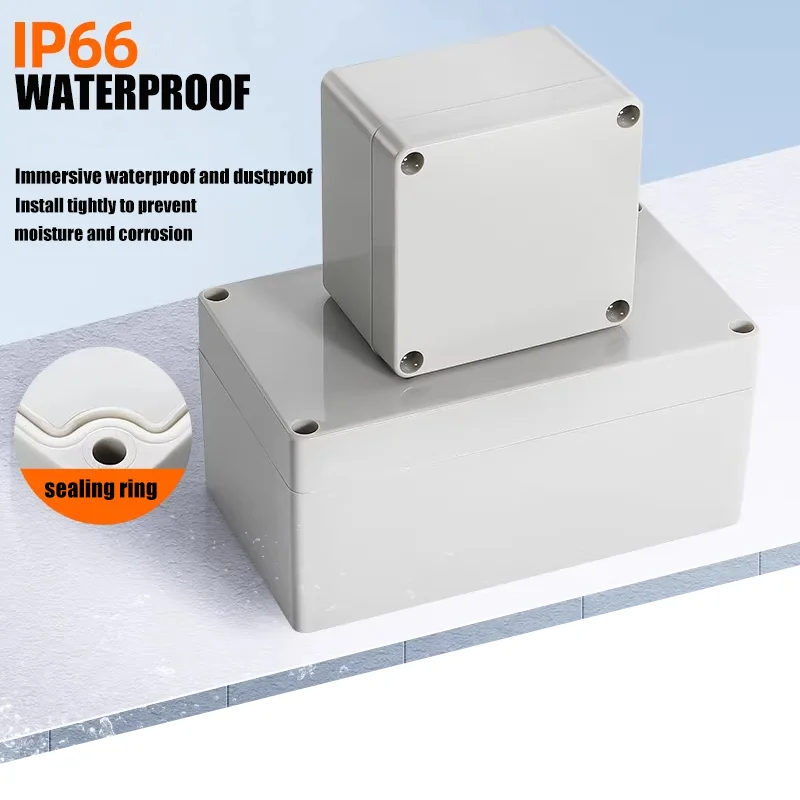 Boîte De Jonction Étanche IP65 ABS 200x120x75 Mm - Résistante Intérieur Extérieur
