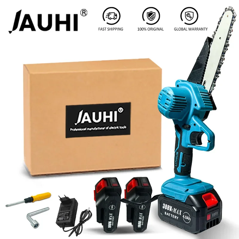 Jauhi Sega A Catena Da 6 Pollici Sega Elettrica A Batteria Per Makita 18V Batteria Portatile Da Giardino Motosega Da Taglio Per Legno Utensile Elettri