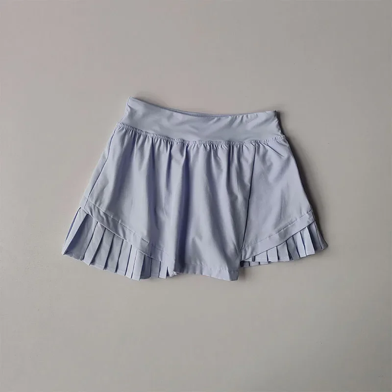 High Waisted Sports Short Skirt Summer New Style Cool Anti Glare Including Lined Shorts Fitness Yoga Quick Drying Pleated Skirt Best Sellers In Women's Clothing