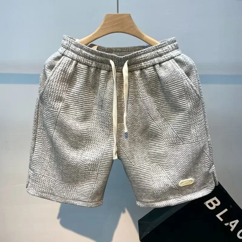 Trendy Summer Casual Beach Pants Loose Fit Five-Quarter Length Men's Fashion Brand Embroidered Comfortable Shorts 4