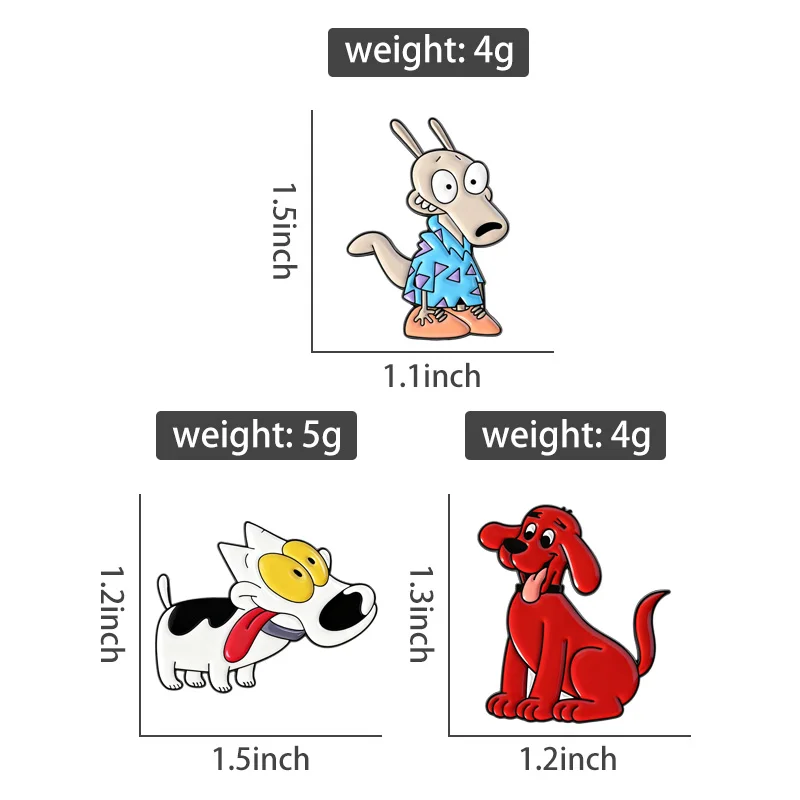 3-5 Teile/satz Tier Sammlung Emaille Pins Cartoon Katze Hund Pfote Brosche Pop Mädchen Abzeichen Nette Frosch Gans ente Schmuck Geschenk – Detail 11