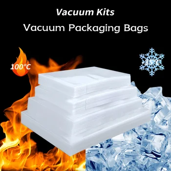 100 piece packaging bag, vacuum sealing machine packaging bag, vacuum sealed storage bag, kitchen supplies accessories 1