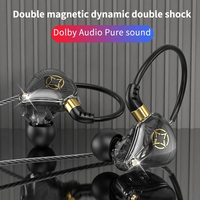 Type C Wired Earphone Hifi Earbuds 3 5mm Wired Headphones With Microphon Bass Stereo Earbuds Music Sport Headset For Smartphone, Alina Gadgets