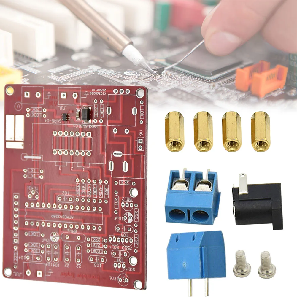 GM328 Transistor Tester Frequency Tester Auto Shutdown Diode Capacitance ESR Voltage Frequency Meter with Rotary Switch DIY 6