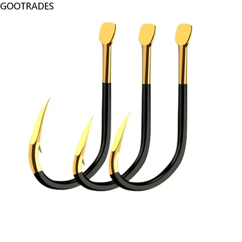 

50 PCS Single Circle Sharp Barbed Hook for Carp 1#-13# Corrosion Resistant Barbed Hook